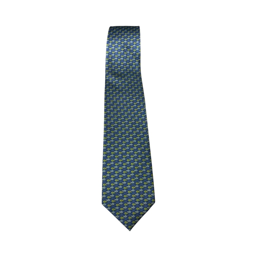 JOS. A. BANK Executive Collection Men's Snail Print Silk‎ Necktie Blue